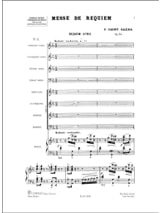 Messe de Requiem - SAINT-SAËNS - Partition - Chœur